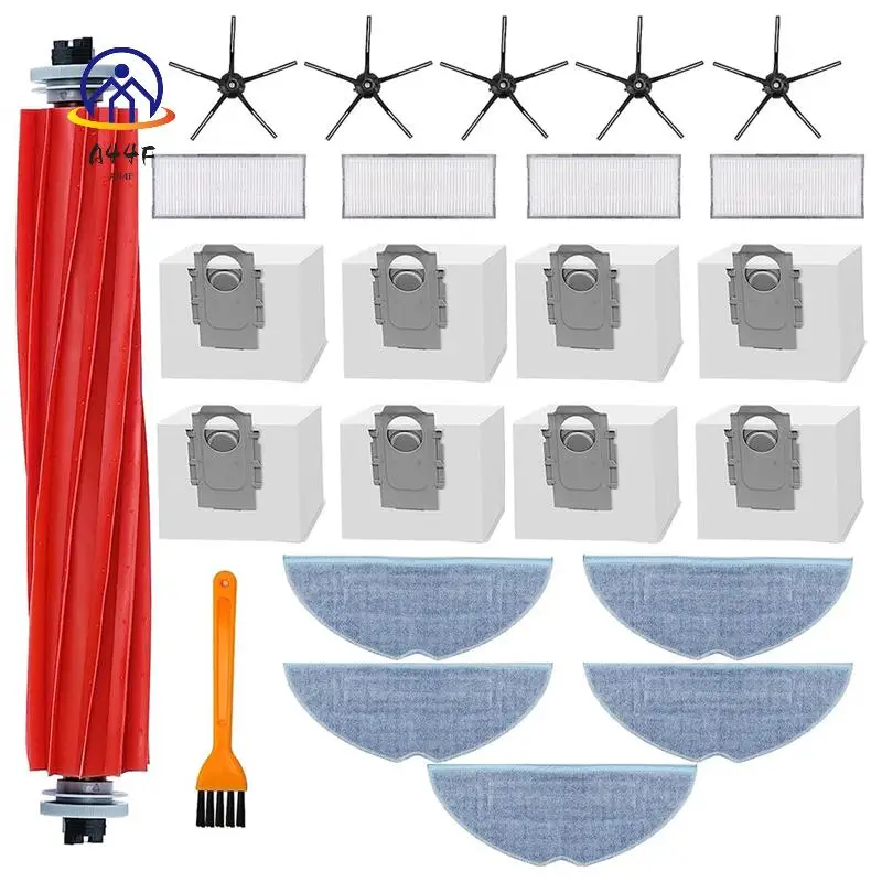 

A44F-Accessory Set For Roborock S7 Maxv Ultra, Accessories Compatible For Roborock S7 Pro Ultra Main Brush Dust Bags