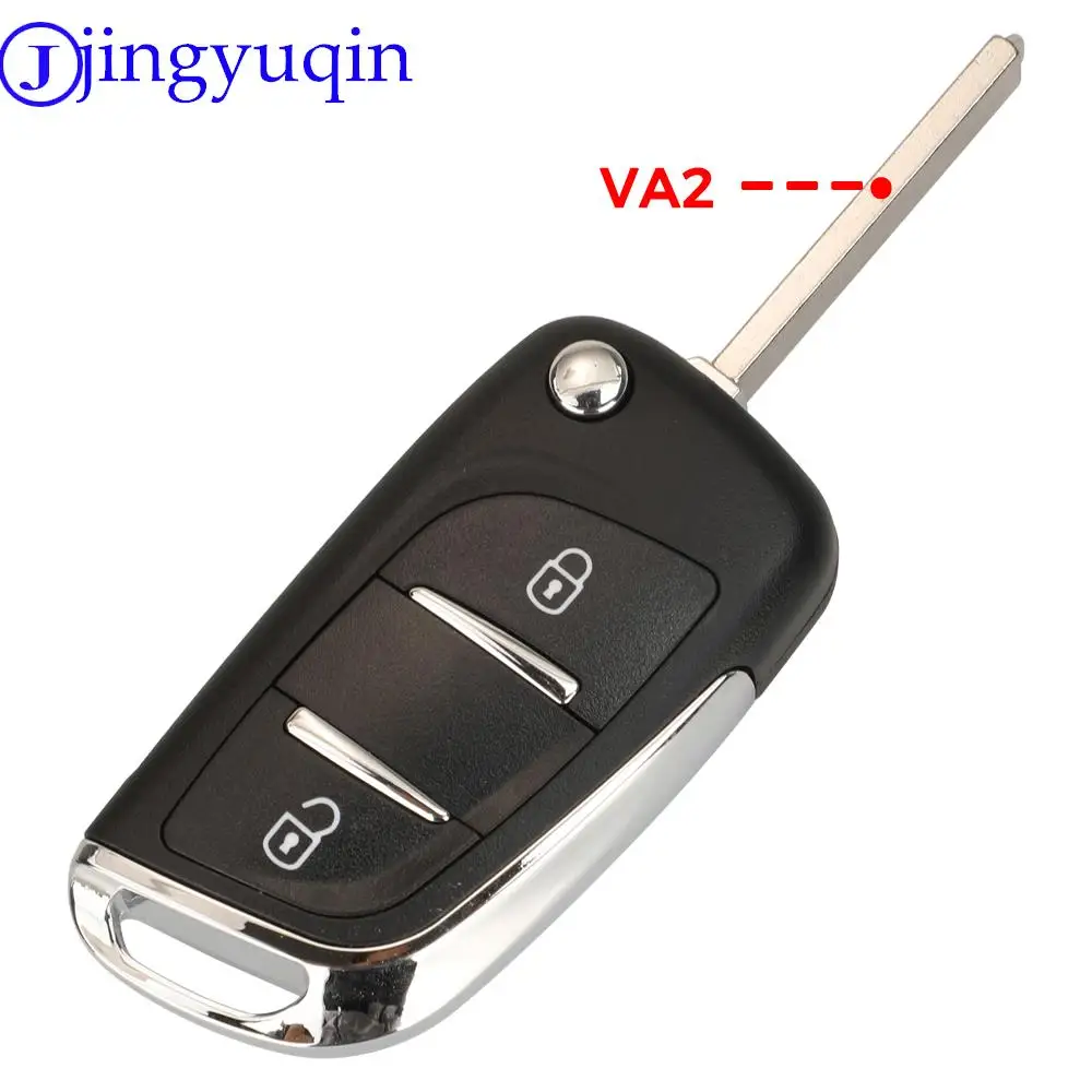 2/3Button Modified Remote Car Key Shell For Peugeot 107 207 307 307S 308 407 607 Citroen C2 C3 C4 Fob VA2/HU83 CE0523 CE0536