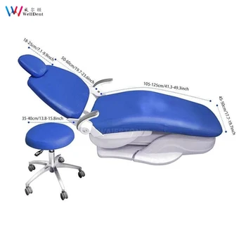 4pcs/set dental unit chair cover chair sleeve PU leather protective sleeve washable waterproof protective cover