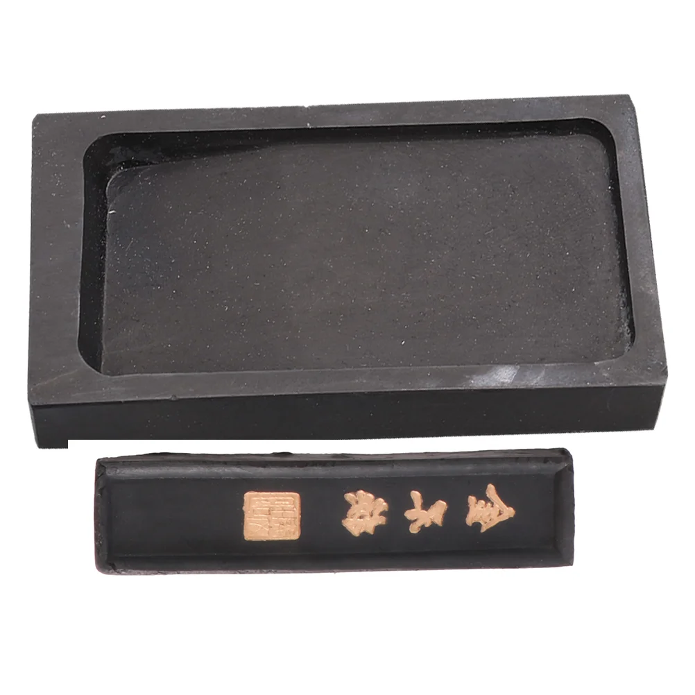 Inkstone-Bâton d'encre chinoise pour le dessin, la peinture et l'écriture de calligraphie avec côtes