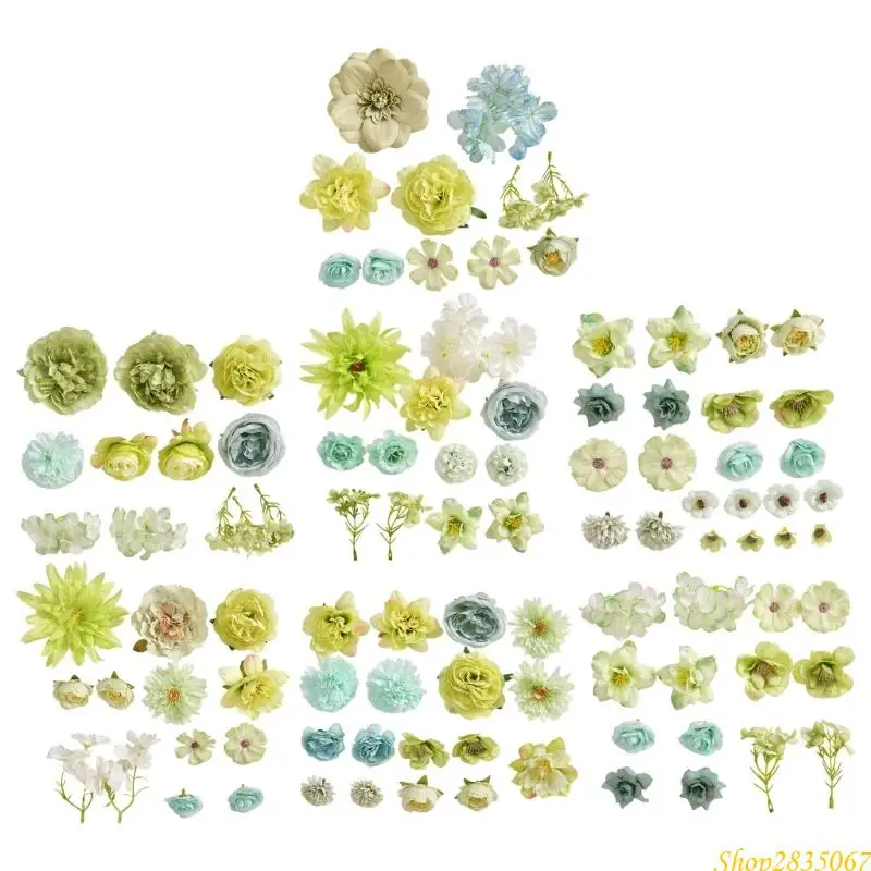 

Бутоны искусственных цветов 4-10 см для свадебных детских душевых цветочных композиций 831F