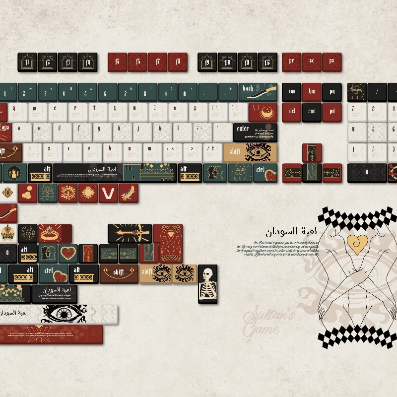 Mechanische Tastatur-Tastenkappen, individuelles Kirschprofil, PBT, fünfseitiger Sublimationsprozess, 141-Tasten für Gaming-Tastatur-Tastenkappen