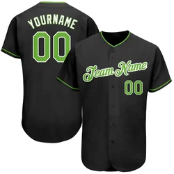 Black Green Colorful Custom Baseball Jersey Shirt 3D Printed for Men and Women Shirt Sport Unisex Tops