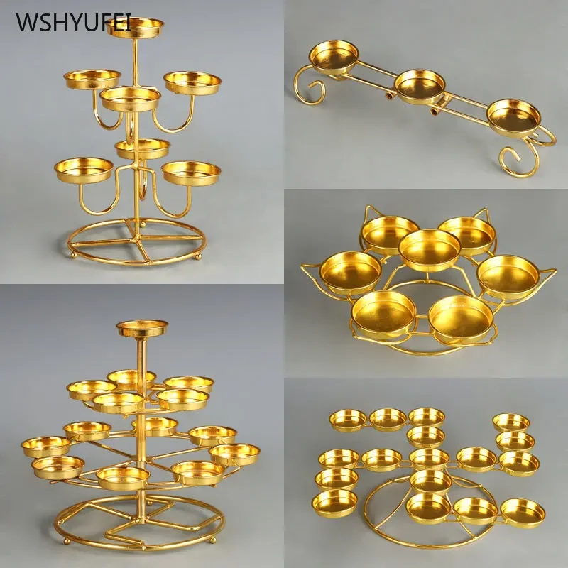 Alloy Butter Lamp Holder Buddhist Utensils Temple Sacrifice Pray for Auspiciousness Ensuring Safety Home Decoration Feng Shui