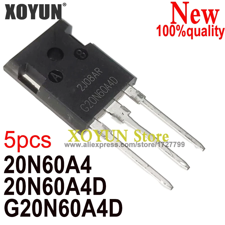 5pcs New 20N60A4 HGTG20N60A4 20N60A4D HGTG20N60A4D G20N60A4D TO-247