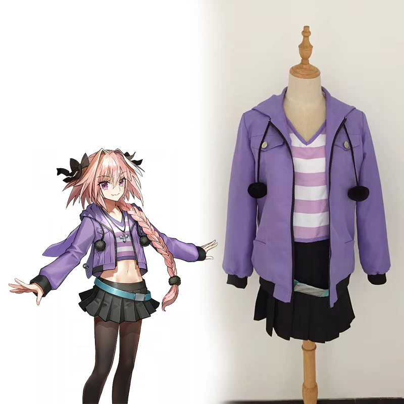 

Fate/EXTELLA LINK Memories of Trifas Rider Astolfo Cosplay Costume Lilac Outfit K006