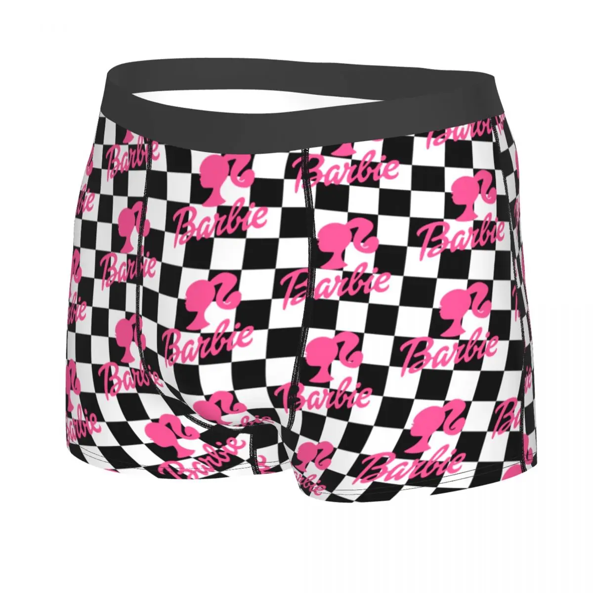 Custom Barbie Logo Boxer Shorts For Men 3D Printed Cute Underwear Panties Briefs Breathable Underpants