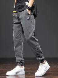 Spring Summer Jeans Men Fashion Tapered Harem Denim Pants Casual Jogger Baggy Jean Trousers Male Plus Size 5XL Streetwear