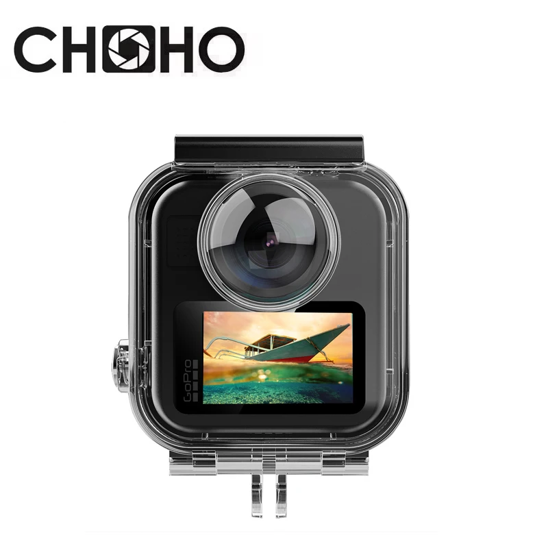 

Аксессуары для Gopro Hero Max2, водонепроницаемый чехол для дайвинга 60 м, защитный чехол, подводная коробка для камеры Go Pro mAX 2