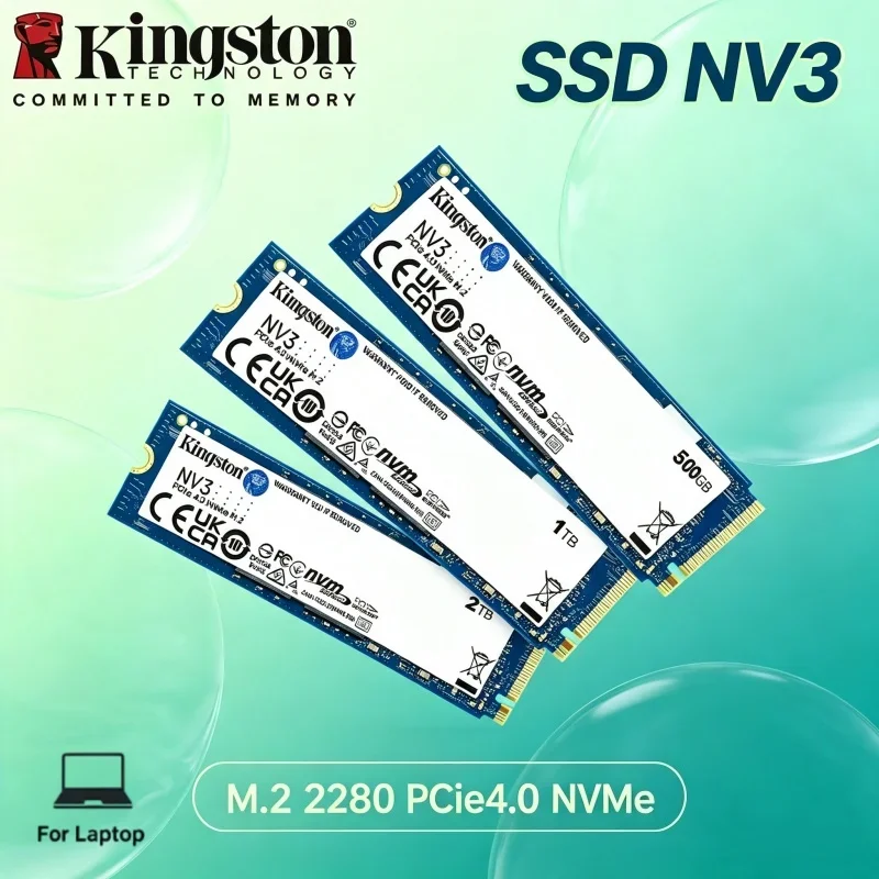 Genuine Kingston NV3 M.2 2280 NVMe PCIe Gen4 SSD 500GB 1TB 2TB Internal Solid State Drive Fast Boot Storage For Desktop & Laptop
