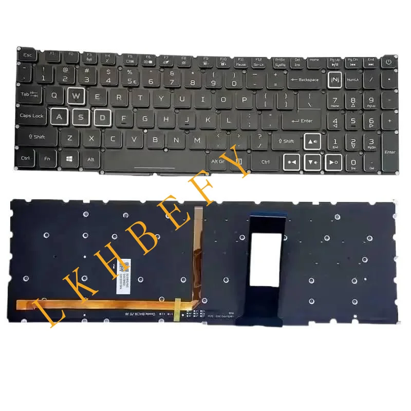 

NEW US keyboard with RGB backlit For Nitro 5 N20C1 AN515-43 AN515-55-50V2 AN 517-51 N18C4 €€