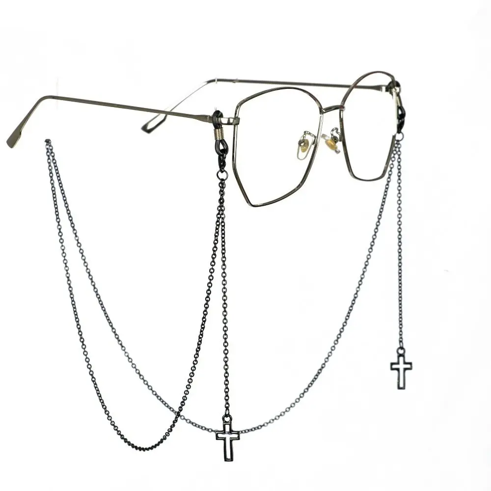 

New Metal Cross Pendant Glasses Chain Spectacles Pendant Neckline Glasses Chain Cross Sunglasses Chain Men