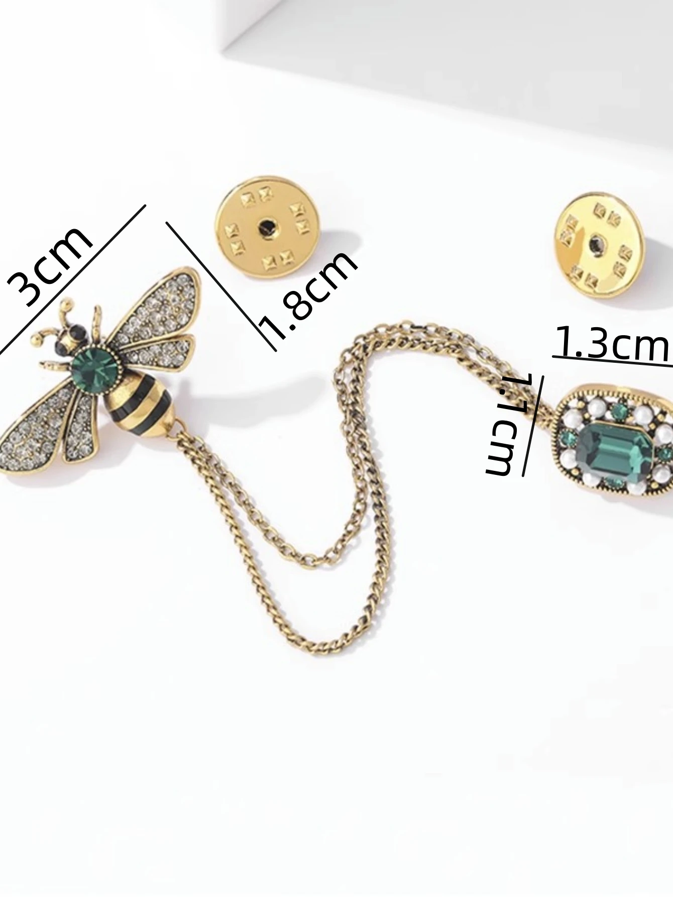 1 Piece Of Bee Crystal Tassel Women's Brooch Sweater With A Unique And Luxurious Design-zt3128 image 6