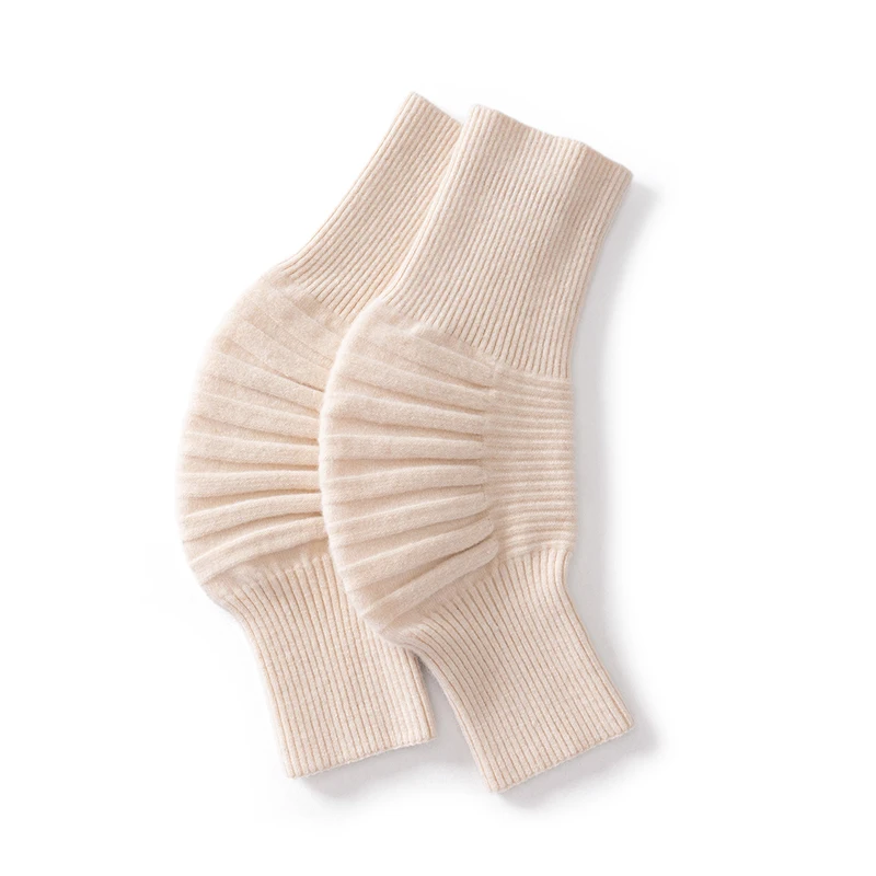 人間工学に基づいた-100-ウールユニセックス膝スリーブ冬防寒高齢者膝ウォーマー男性ニット膝蓋骨膝プロテクター女性