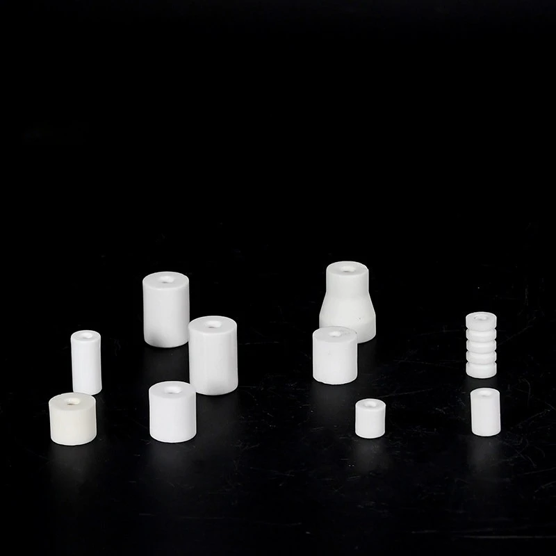 

95 alumina ceramic internally threaded ceramic insulator pillar, porcelain insulator, special for purifiers