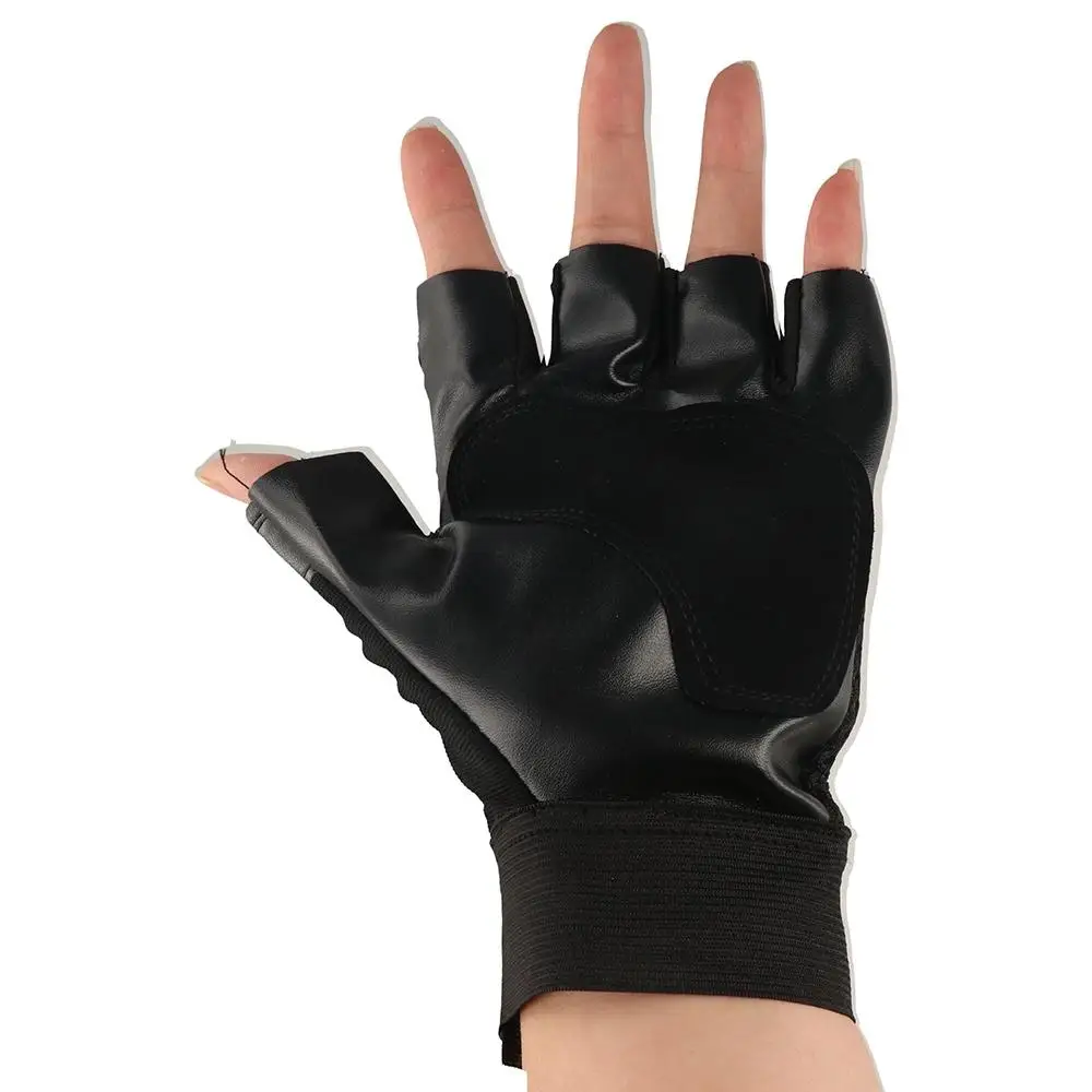 

Fitness Outdoor Sports Anti-Slip Palm Breathable Cycling Half Finger Bicycle Gloves Fingerless Gloves PU Leather Riding Gloves