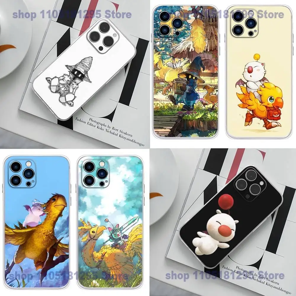 

M-Moogle Final Fantasy Vivi Phone Case For iPhone 17 16,15,14,13,12,11 Plus,Pro,Max,XR,Plus,E,Mini Transparent Cover