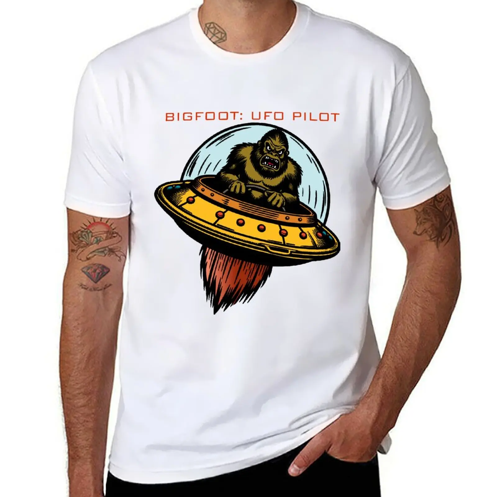 

BIGFOOT: UFO PILOT T-Shirt essential t shirt man t shirts cotton