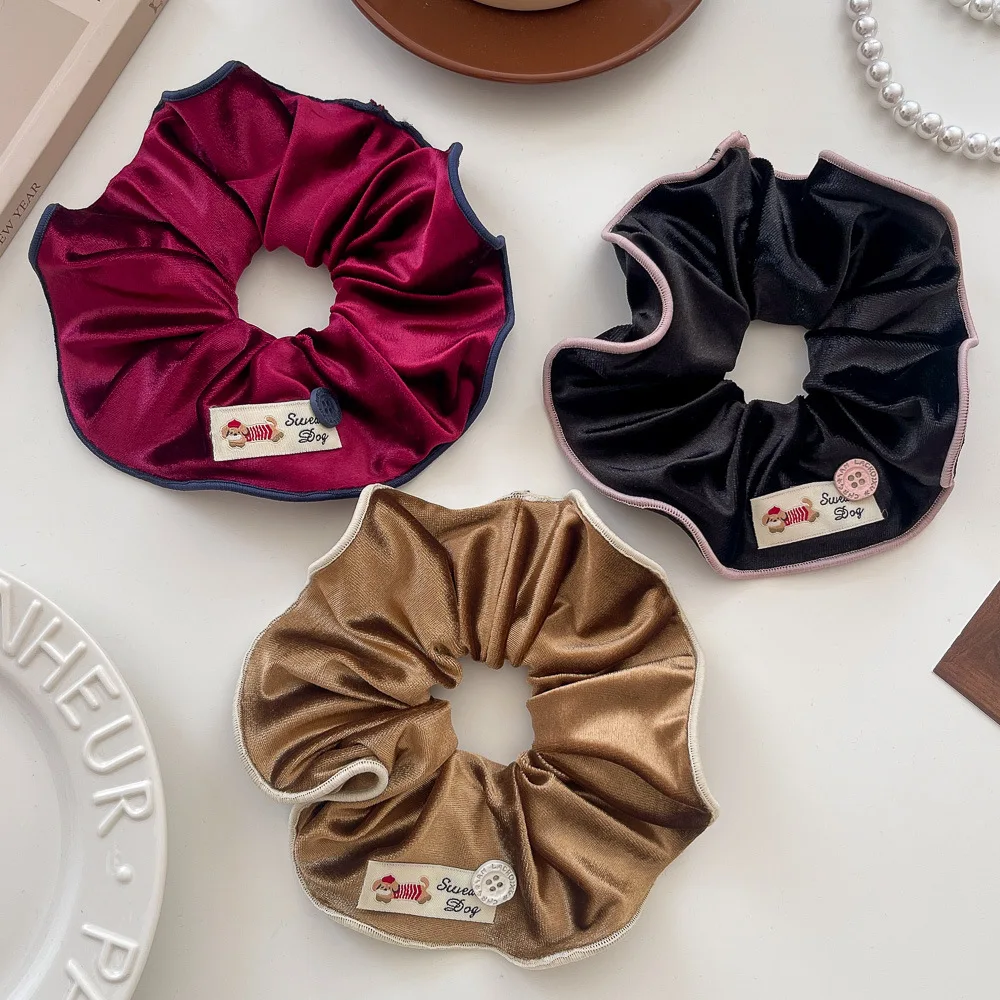 

Бархатные резинки для волос, эластичная резинка для волос, осенне-зимняя веревка для волос для девочек, галстук, держатель для хвоста, резинка, головные уборы, аксессуары для волос