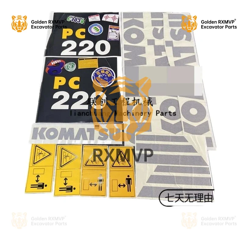 For Komatsu PC130 200 220 240 270 300 350 360-8MO All Car Sticker Car Logo Sticker Excavator Accessories