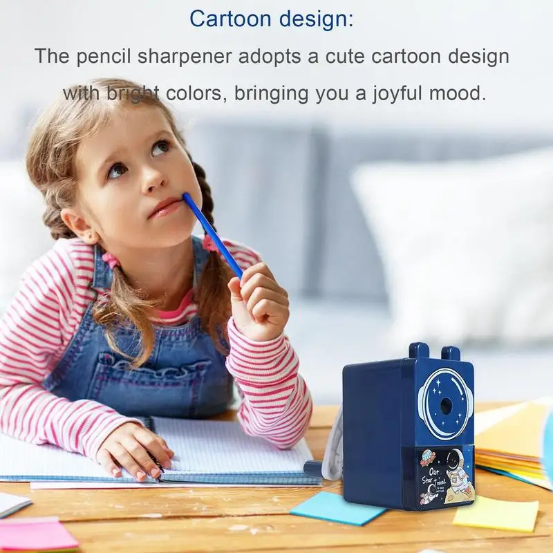 Rautan pensil untuk anak-anak, rautan pensil kelas pribadi anak-anak, rautan pensil otomatis dalam dan keluar untuk anak perempuan, guru dan