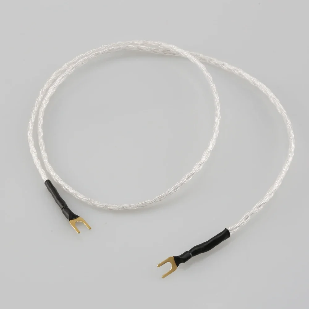 6 Core Pure Silver LP Vinyl Audiophile Hifi Audio Cable Amplifier Ground Wire