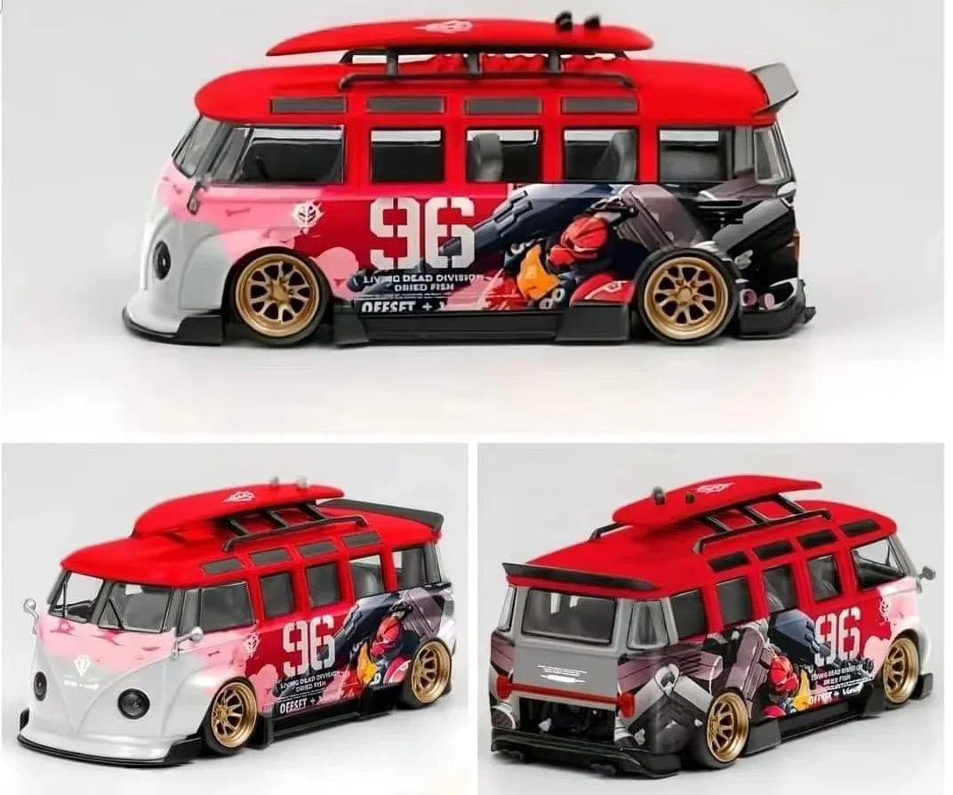 LF Model 1:64  T1 Kombi Akiba limited500 Diecast Model Car