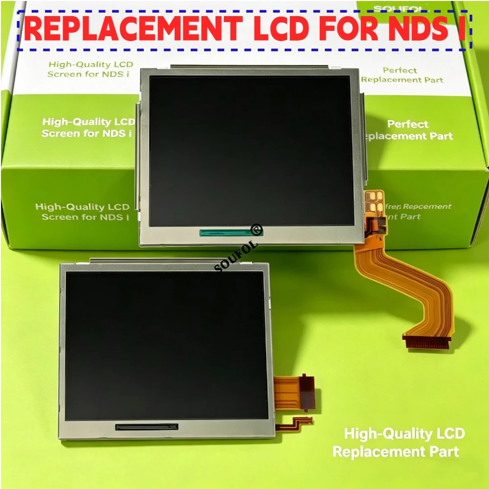 Original For DSi for NDSi Top Upper LCD Screen Display Bottom LCD Screen Replacement Gaming Accessories