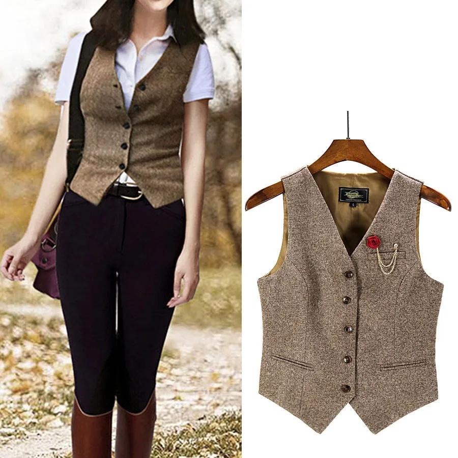 

Жилеты Жилеты Тонкие женские армейские весенние льняные жилеты с застежкой на кнопках Эластичный минималистичный городской чистый чистый крой для отдыха Обычный Y2K