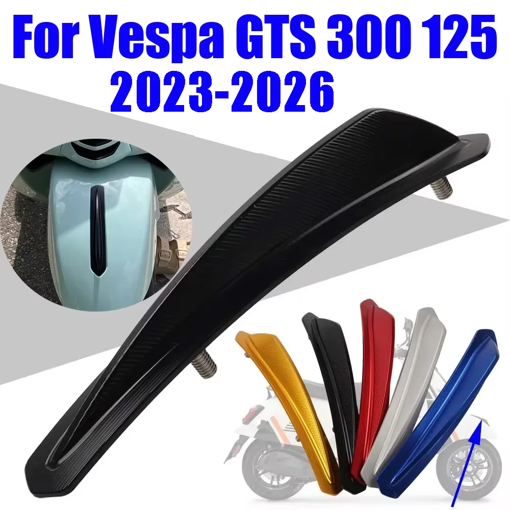 Front Fender Cover Cap For Vespa GTS 300 125 GTS300 Super 2023 - 2026 Mudguard Nose Beak Decorative Trim Motorcycle Accessories