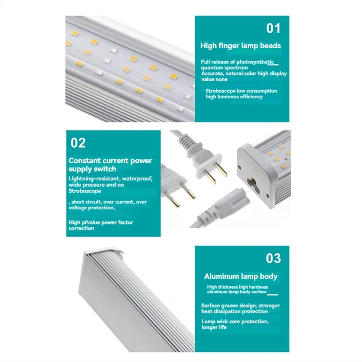 AA19 LED Plant Growth Lamps Grow Lights for Indoor Plants 25W Plant Lights for Seed Starting Seedlings Replacement EU Plug,C