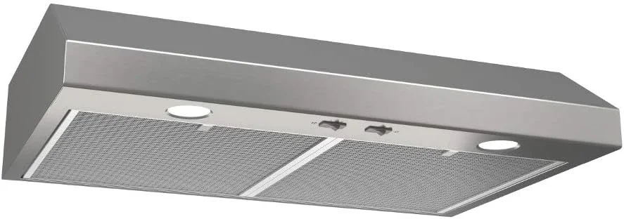 Glacier 42-Inch Under-Cabinet Range Hood 4-Way Convertible with 2-Speed Exhaust Fan And Light - Kitchen Ventilation System