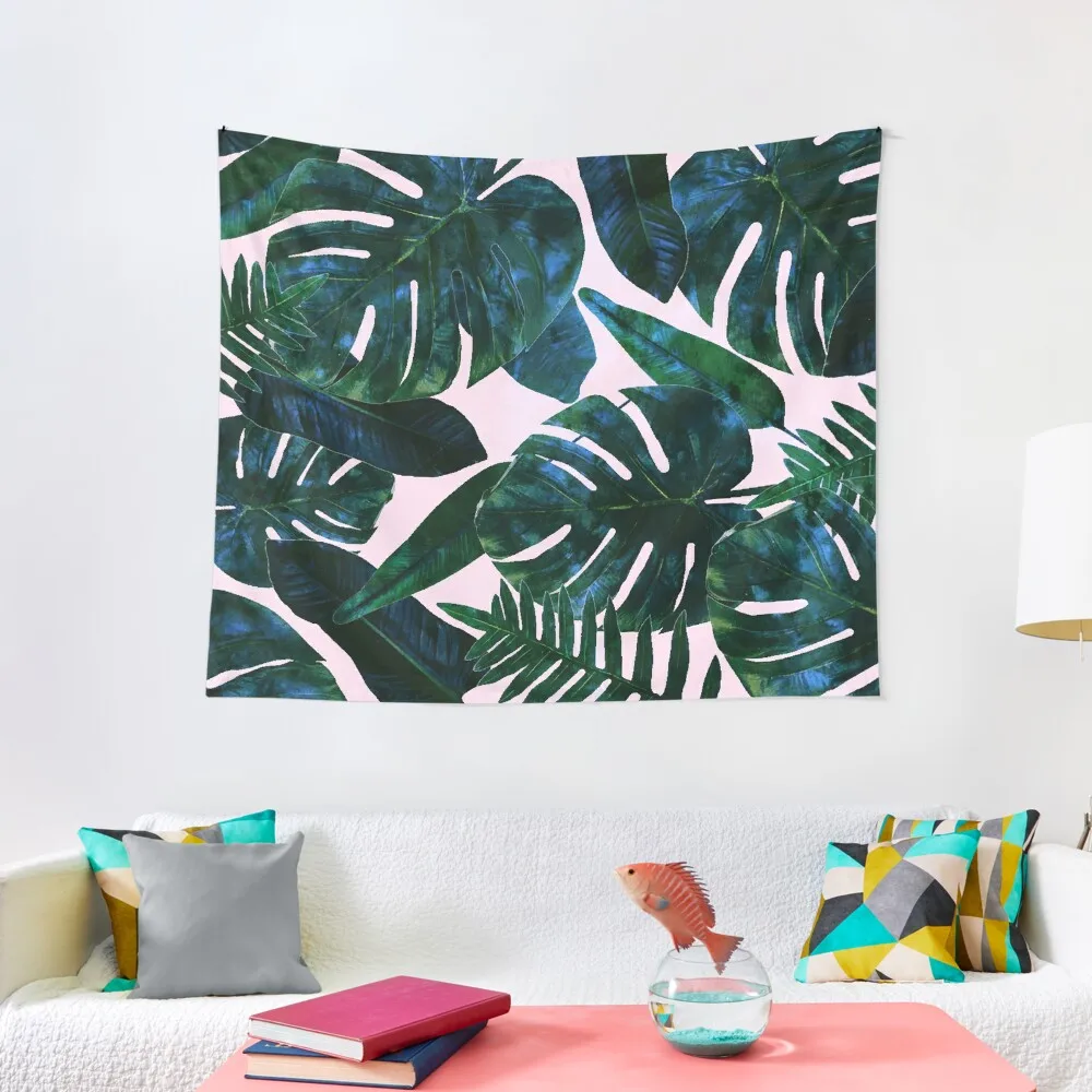 

Perceptive Dream Tropical Nature Botanical Plants Painting Palm Monstera Banana Leaves Jungle Tapestry