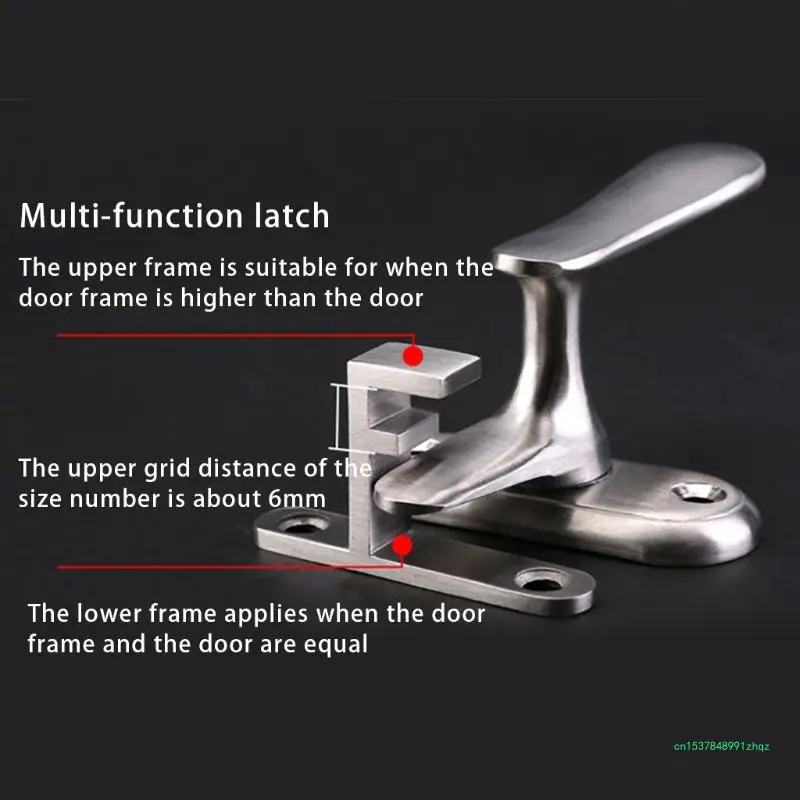 Simple Sliding Door Handle with Flush Pull Push Plate Handle for Composite Door