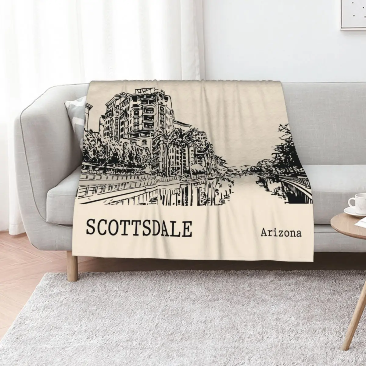 Scottsdale Arizona Throw Blanket Blankets For Baby Furrys Summer Soft Beds cosplay anime Single Blankets