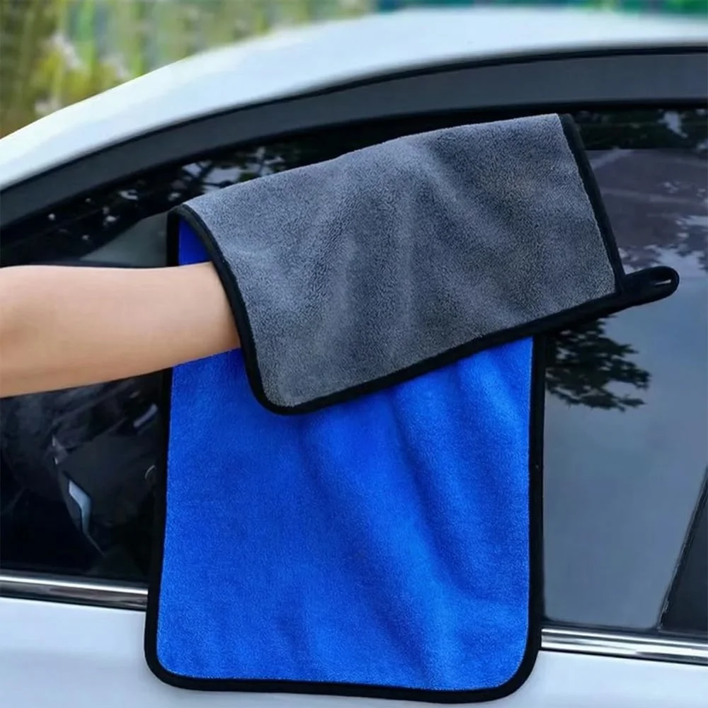 1-10pcs Microfiber Cleaning Cloth Car Wash Towel Auto Detailing Polishing Drying Cloth Household Wipe Cloth Washcloth Home Clean