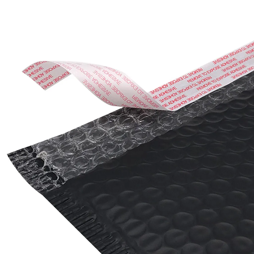50/100Pcs Black Poly Bubble Mailer Padded Envelopes Bulk Bubble Lined Wrap Polymailer Bag for Shipping Packaging Maile Self Seal
