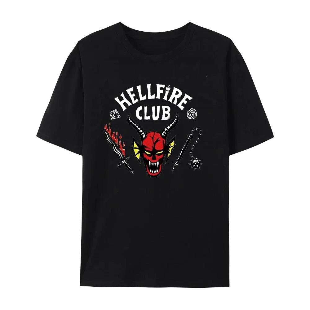 حار بيع أزياء جديدة للرجال مطبوعة نمط Hellfire نمط الشيطان البري الرياضة والترفيه الرجال والنساء تي شيرت #2