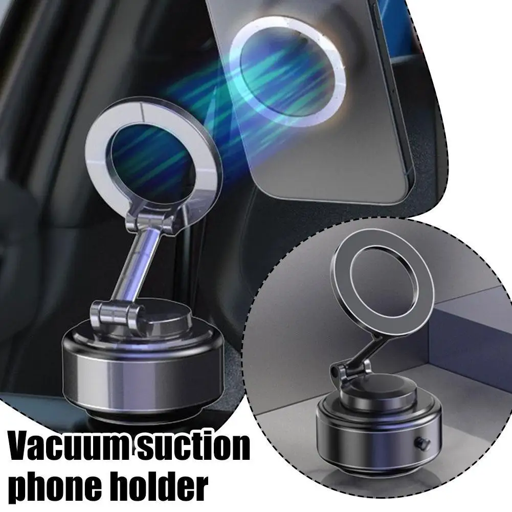 

Universal Phone Holder Car Mount Mobile Phone Holder Magnetic Vacuum Adsorption Foldable 360 Degree Rotation