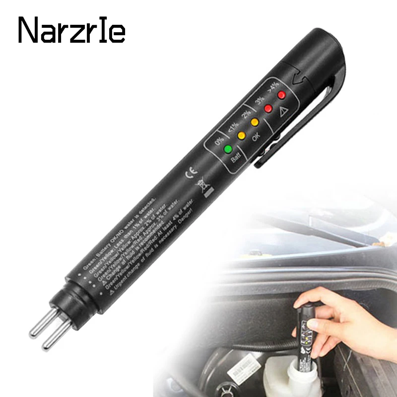 Accurate Oil Quality Check Pen Universal Brake Fluid Tester Car Brake Liquid Digital Tester Vehicle Auto Automotive Testing Tool 