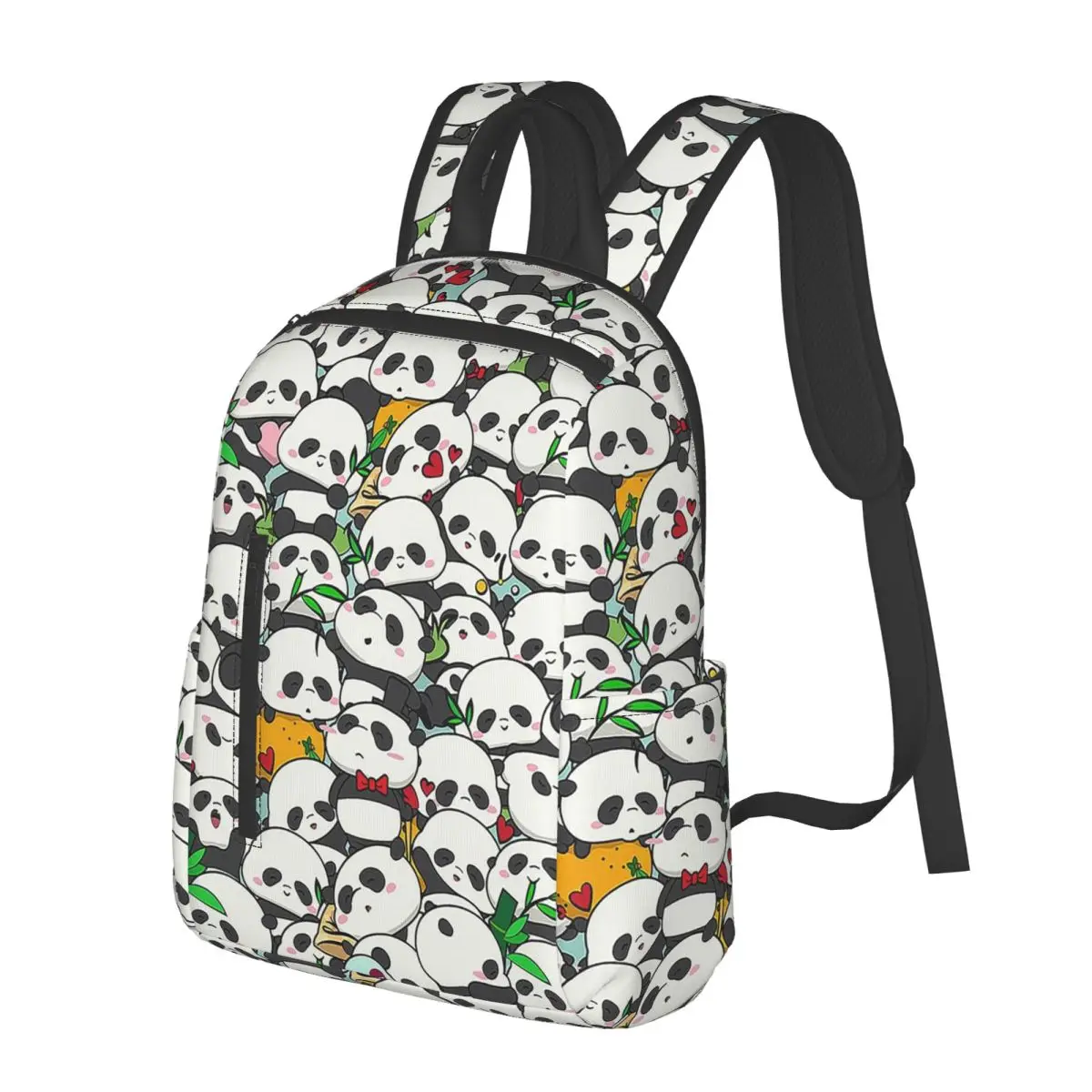

Cartoon Panda Painting Pattern Student Backpack School Bag Hiking Travel Daypack for Men Women Bookbag Shoulder Bags