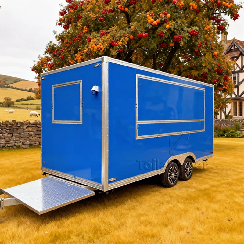 

Custom Fast Food Truck For Sale Concession Trailer Fully Equipped Mobile Kitchen Europe