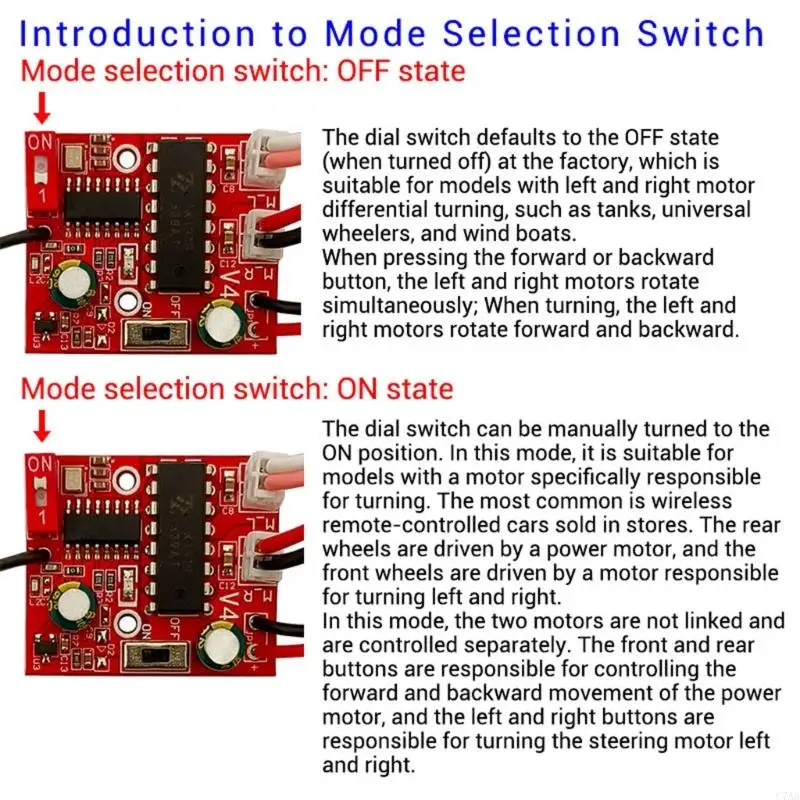 C7AA 4 canais 2.4g Remote Control Receiver Module Circuit Board para carro modelo