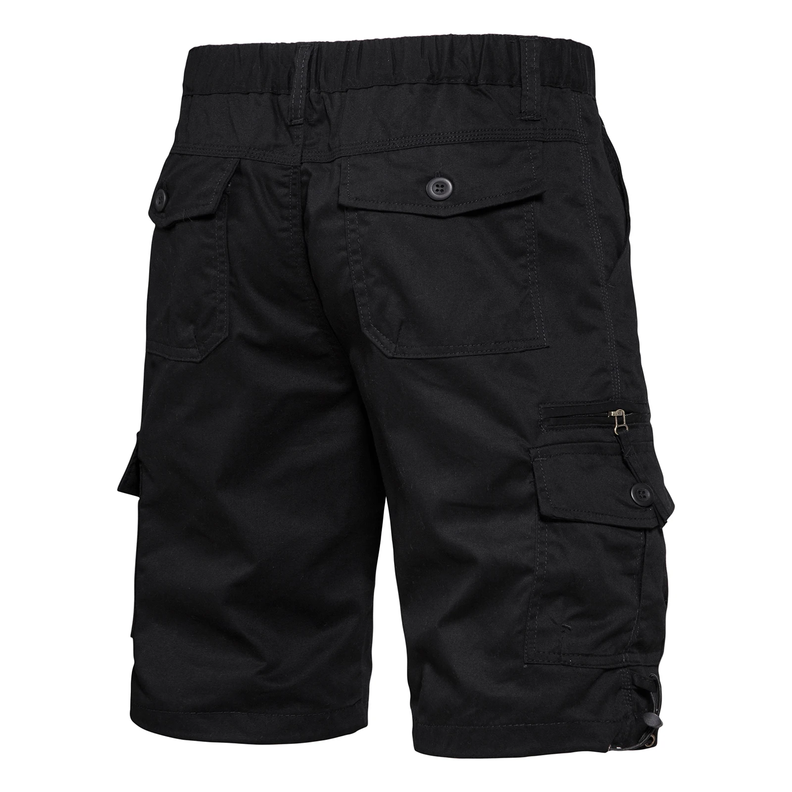 

2026 Men's Twill Cargo Shorts Summer Cotton Drawstring Classic Workwear Shorts with 6 Pockets Military Tactical Short Pants Men