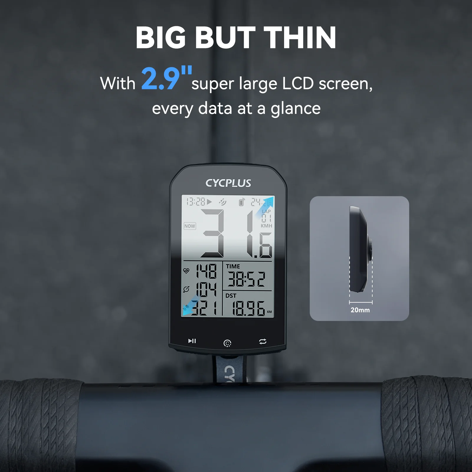 CYCPLUS ملحقات الدراجة الهوائية حزام الصدر مستشعر معدل ضربات القلب ANT + BLE مقاوم للماء ركوب الخيل GPS دراجة الكمبيوتر عداد السرعة #2