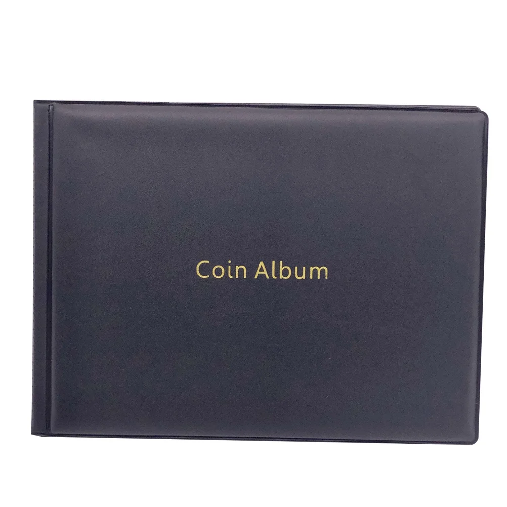 

1pc Pu Collection Album 240 Pockets Dustproof Storage Organizer Portable Souvenir Coin Book For Commemorative Coins