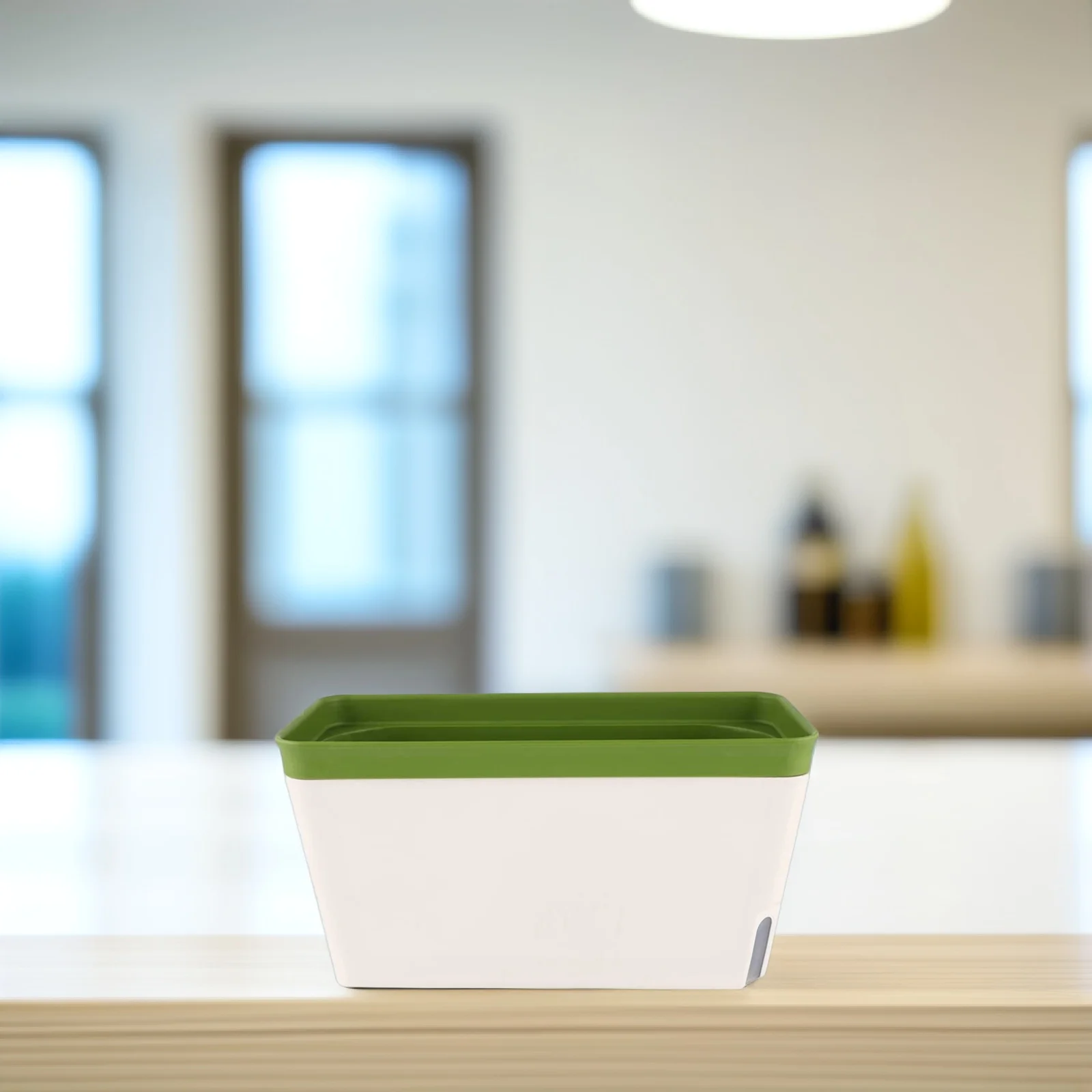 

2Pcs Self Watering Garden Planters Double Layer Automatic Water Absorption Flower Pots with Cotton Rope for Succulents Home