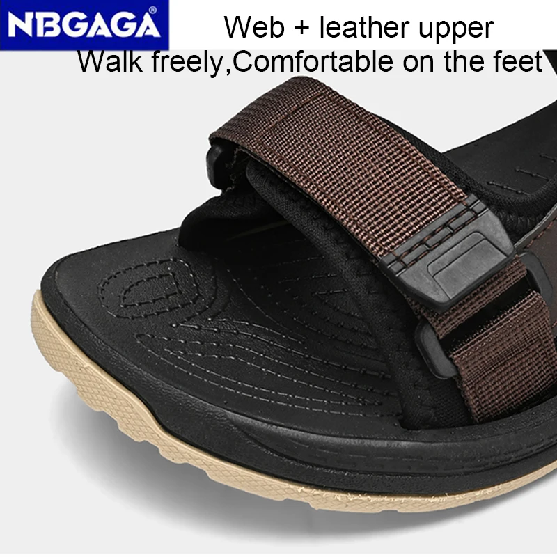 Classic Men Shoes Casual Outdoor Sports Summer Sandals Comfortable Non-slip Beach Holiday Sandals Plus Size 40-45