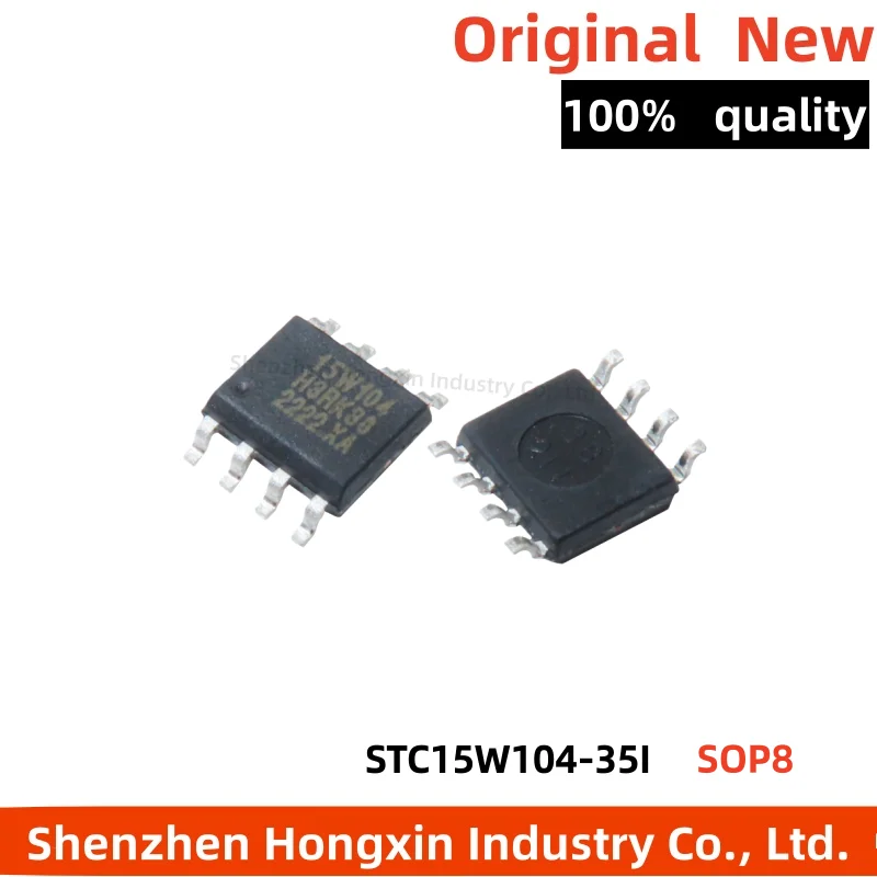 5-10 Pieces STC15W104-35I-SOP8 Microcontroller Chip STC15W104 SMT SOP8