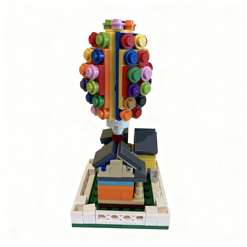 185 قطعة من مكعبات البناء على شكل منزل ديزني، هدايا عيد الميلاد، أفكار تعليمية إبداعية للأطفال